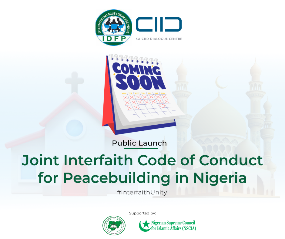 Interfaith Dialogue Forum for Peace Code of Conduct Launch